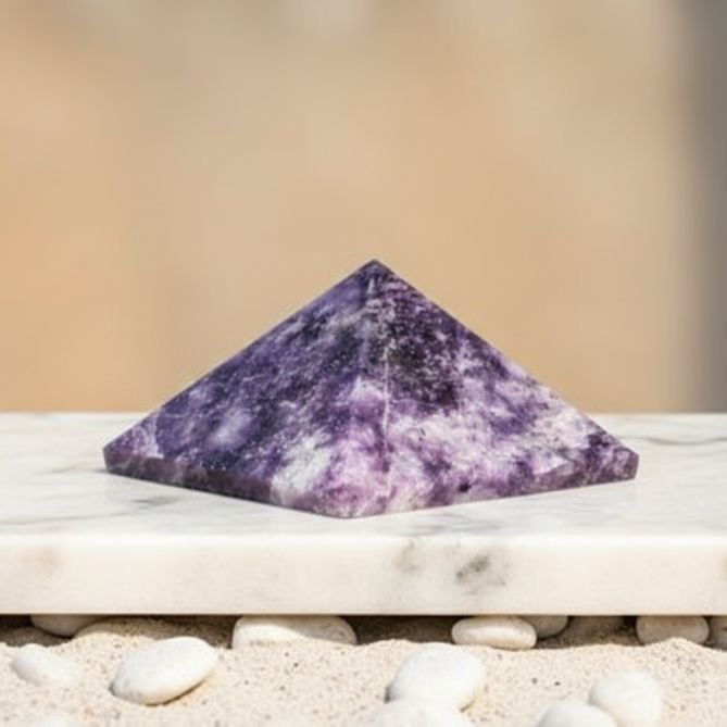 Lepidolite  Pyramid